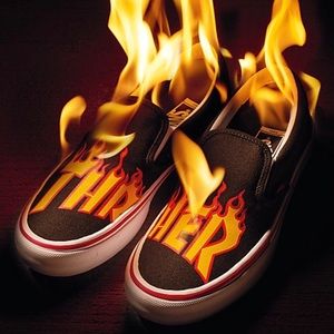 RARE thrasher X vans collab